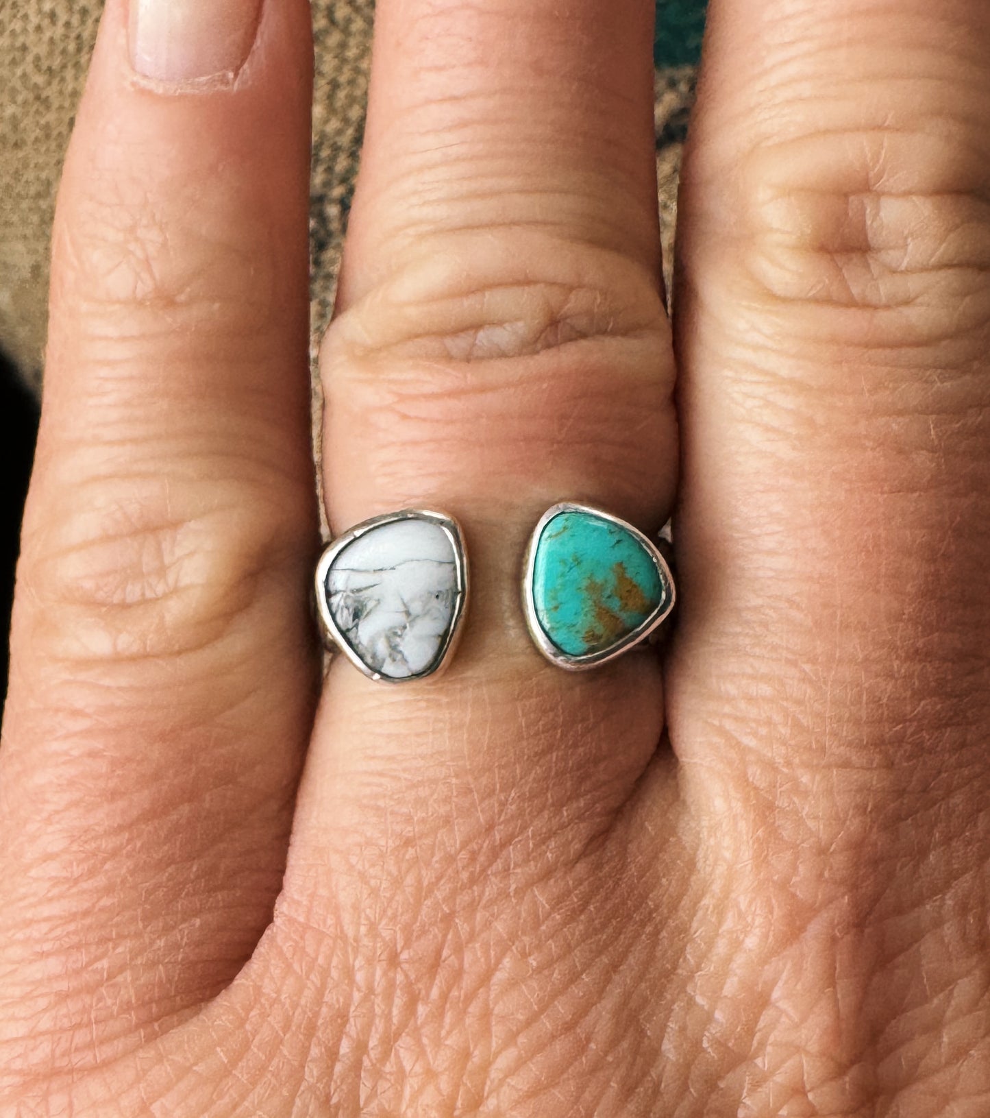 Mixed Stone Gap Ring - Size 8
