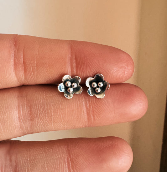 Handmade Flower Studs