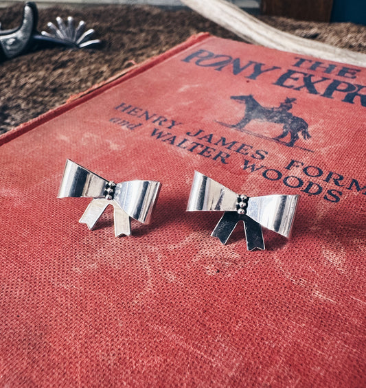 The Silver Bow Studs - Made to Order*